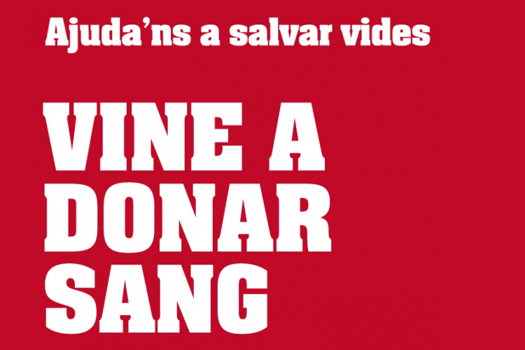 Vine a donar sang
