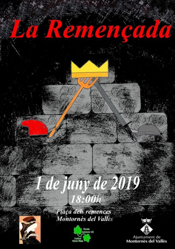 Cartell de La Remençada 2019 elaborat per alumnes de 3r de l'Institut Marta Mata