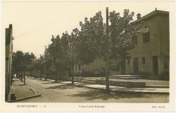 Carrer Lluis Estapà, actual carrer Major. Postal edicions Ollé. Cedida per la Maria Forcada.