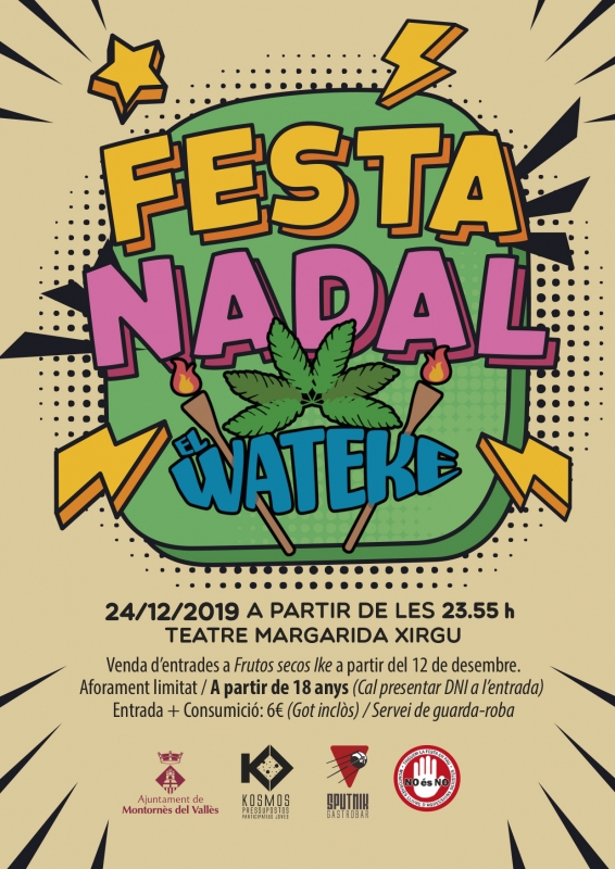 Cartell de Festa nit Nadal jove