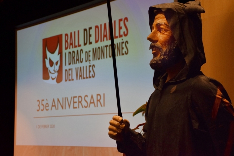 El Banyetes a la presentació dels 35è aniversari de la Colla de Drac i Diables de Montornès