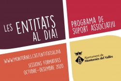 Imatge de la programació Les entitats al dia Octubre - Desembre 2020