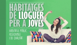 Imatge gràfica de la promoció dels habitatges municipals de lloguer per a joves