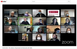 Un moment de la sessió telemàtica del Ple ordinari del 3 de febrer