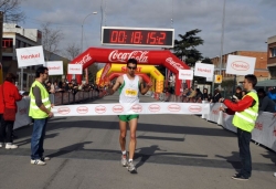 L'arribada del guanyador dels 5 Km Montornès