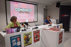 Un moment de l'acte, amb la cap de l'Àrea d'Acció Social, Anna González, i l'alcalde, José A. Montero.