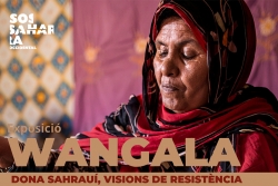 Imatge de l'exposició “Wangala. Dona sahrauí, visions de resistència”