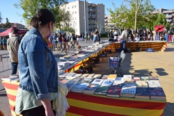 Llibres a la plaça de Pau Picasso