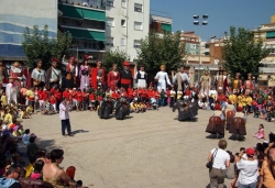 Final de la cercavila de la XVIII Trobada de Gegants