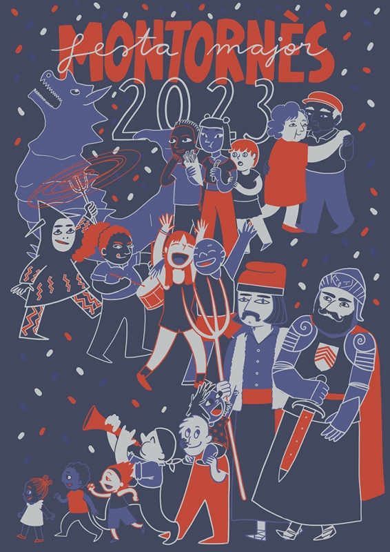 Imatge de la Festa Major 2023, obra de la il·lustradora Neus Mondaray