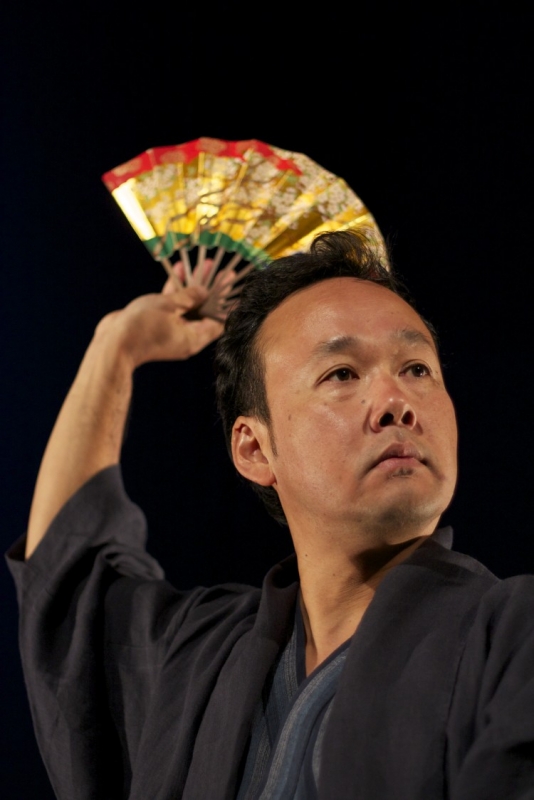 Un moment de l'espectacle "Cuentos del Japón" amb Yoshi Hioki