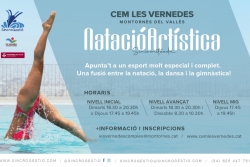 Informació dels cursos de natació artística del CEM Les Vernedes.
