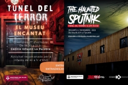 Cartells dels túnels del terror del 27 d'octubre i el 4 de novembre.