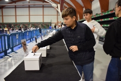 Un moment de les votacions a l'Assemblea Jove de 12 a 17 anys.