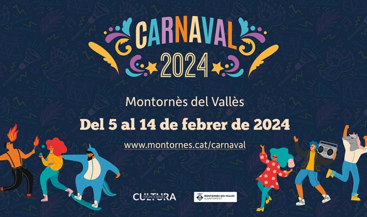 Cartell de les festes de Carnaval 2024 a Montornès.