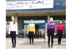 Actuació d'alumnes de l'Escola Municipal de Dansa a l'acte institucional.
