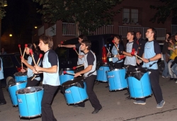 Rockmeria de la Penya Pere Anton acompanyats de la Batukada Festimbal