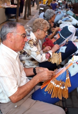 Exhibició de puntaires