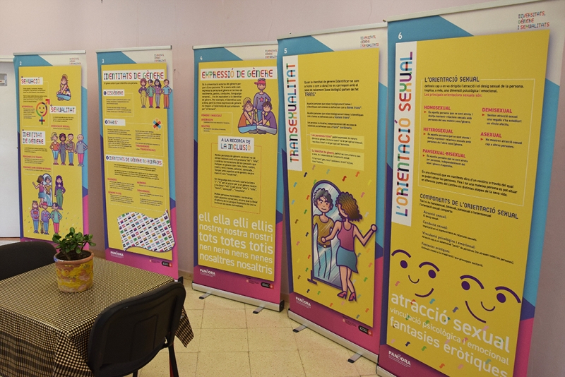 L'exposició "Diversitats, gènere i sexualitats" al Casal de Cultura.