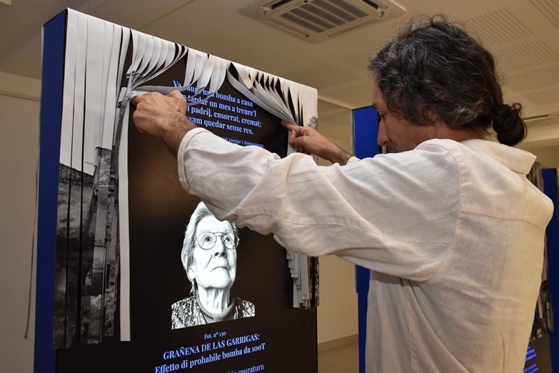 Exposició "Martellamento diluito nel tempo".