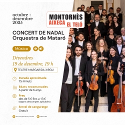 19/12/2025 - Cartell del concert de Nadal de l'Orquestra de Mataró.