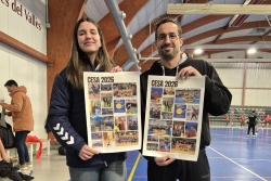 Reconeixement del Club Handbol Montornès a Laia Torné i Joel Montava.