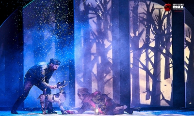 Un moment de l'obra "Laika" (imatge: Xirriquiteula Teatre).