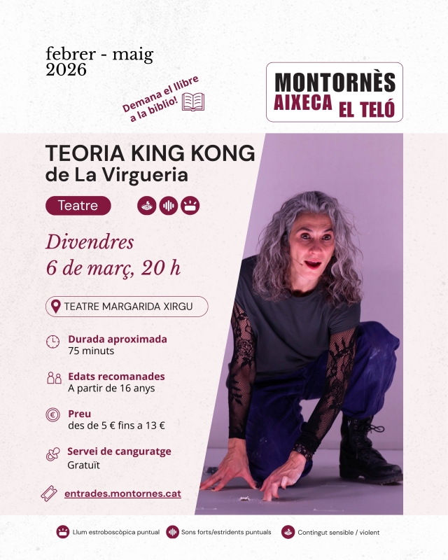 Cartell de l'obra "Teoria King Kong".