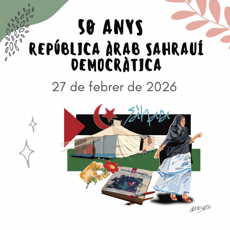 Cartell de la commemoració del 50è aniversari de la RASD a Montornès.