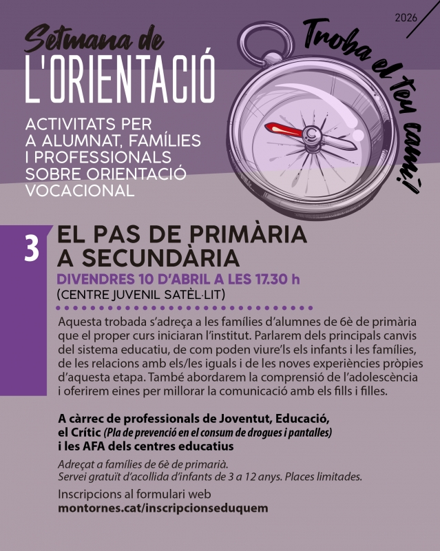 Cartell de l'activitat.