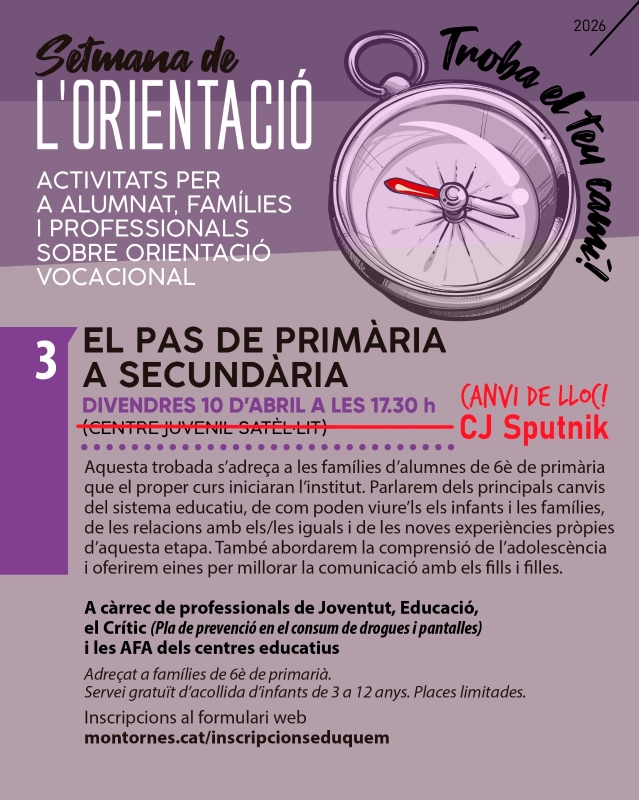 Cartell de l'activitat.