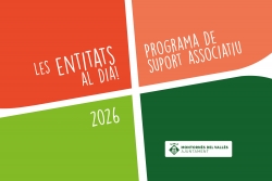 Imatge gràfica del programa "Les entitats al dia".