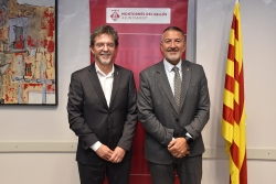 L'alcalde, José A. Montero, i el conseller d'Empresa i Treball, Miquel Sàmper.