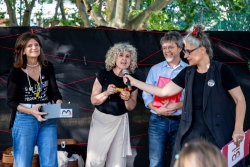 Intervenció de la regidora de Cultura i Festes, Mercè Jiménez, a la Marató de contes.
