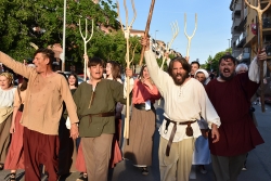 Bartomeu Sala encapçala la revolta remença fins a la plaça de Pau Picasso.