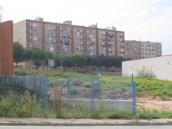 Finca proposada per a la construcció d'un centre sanitari i assistencial
