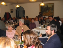 Sopar de lliurament de la primera beca de recerca històrica, el 29 de novembre de 2002