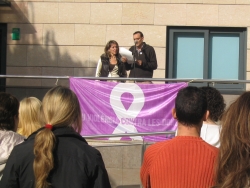 Lectura del manifest institucional contra la violència vers les dones
