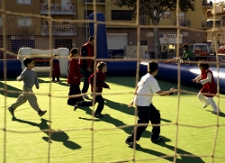 Primera edició de les 8 hores de futbol 3x3 escolar, celebrada l'any passat