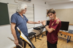 Una de les classes d'instrument de l'escola.