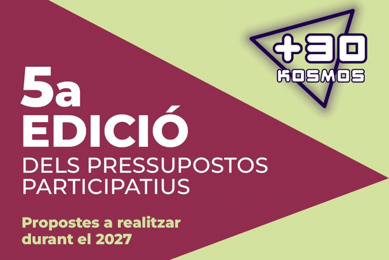 Imatge de la 5a edició dels pressupostos participatius +30 Kosmos.
