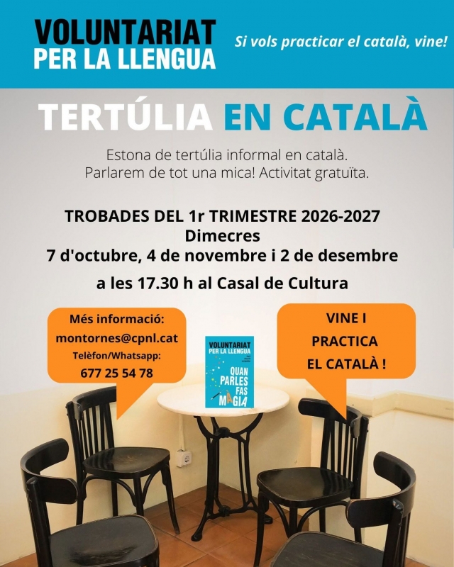 Cartell de l'activitat.