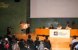 Lliurament del premi que l'any 2007 va guanyar el CEIP Can Parera