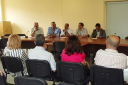 Recepció institucional a la Sala d'Actes de l'Ajuntament