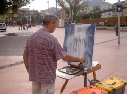 Participants al concurs de pintura ràpida de l'any passat