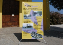 Plafó amb informació bàsica d'algunes de les actuacions
