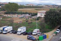 Una de les finques afectades situada al carrer de can Parera i l'avinguda de can Vilaró