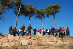 Darrera visita al jaciment, realitzada el 20 de desembre de 2009 (Foto: Segis Gómez)