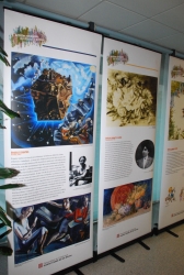 Exposició "Artistes catalanes del dibuix i la pintura", a la planta 1a de l'edifici de l'Ajuntament