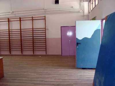 Parquet renovat a l'Escola Marinada